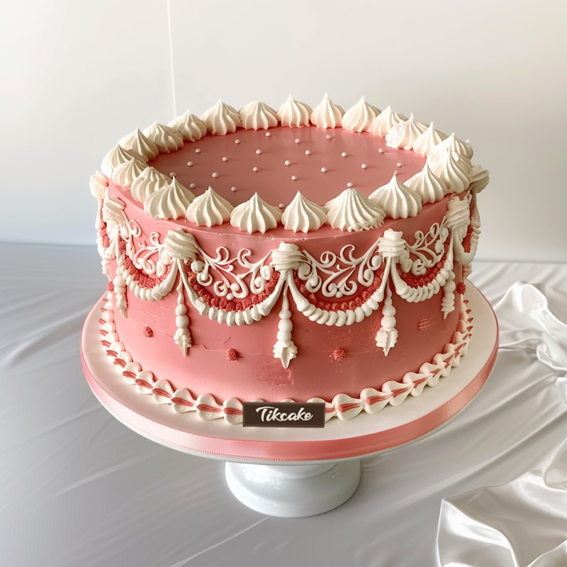 原创复古风鲜奶蛋糕（二）