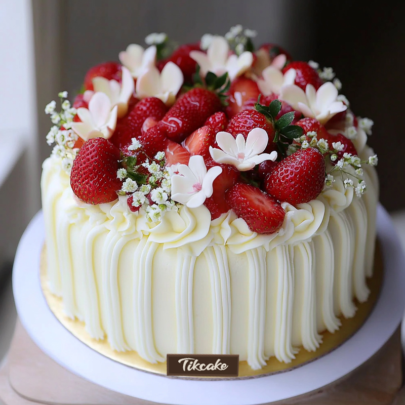 原创草莓鲜奶蛋糕（三）