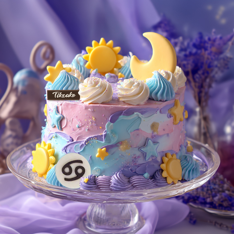 原创巨蟹座主题鲜奶蛋糕五（6.22-7.22）