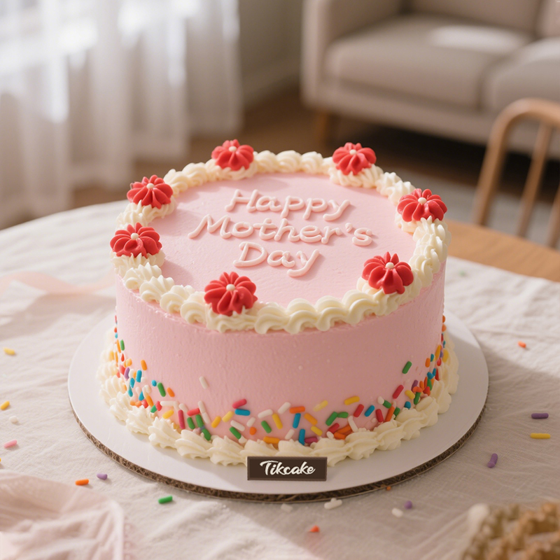 原创母亲节主题鲜奶蛋糕（六）