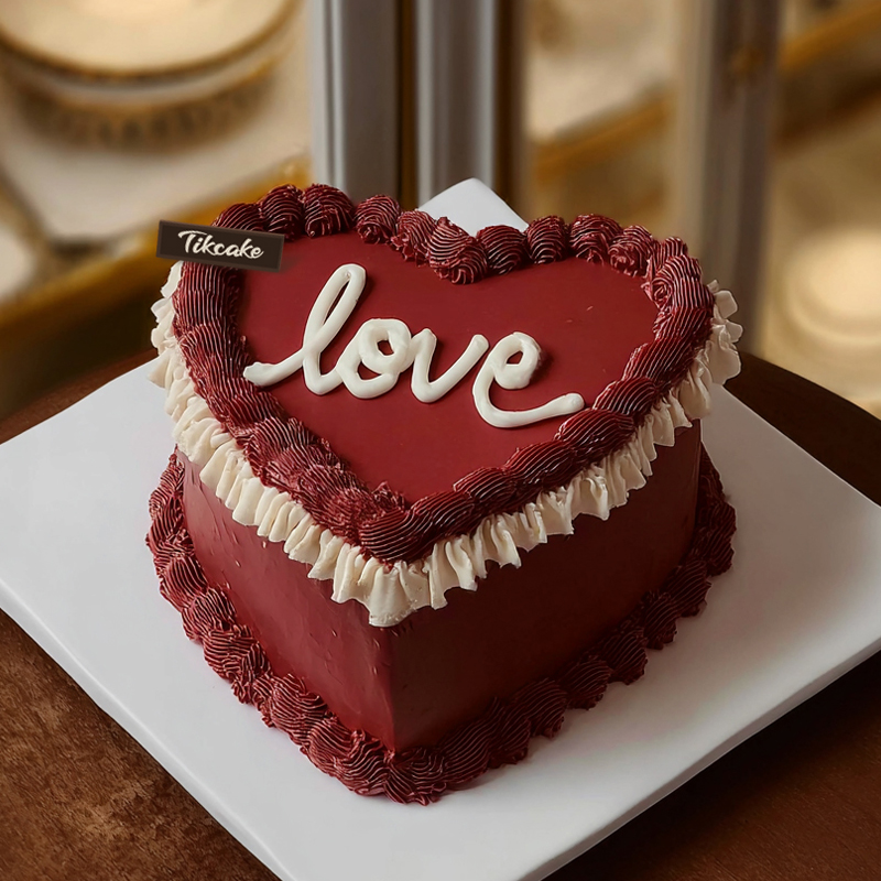 原创爱心主题鲜奶蛋糕（三十）