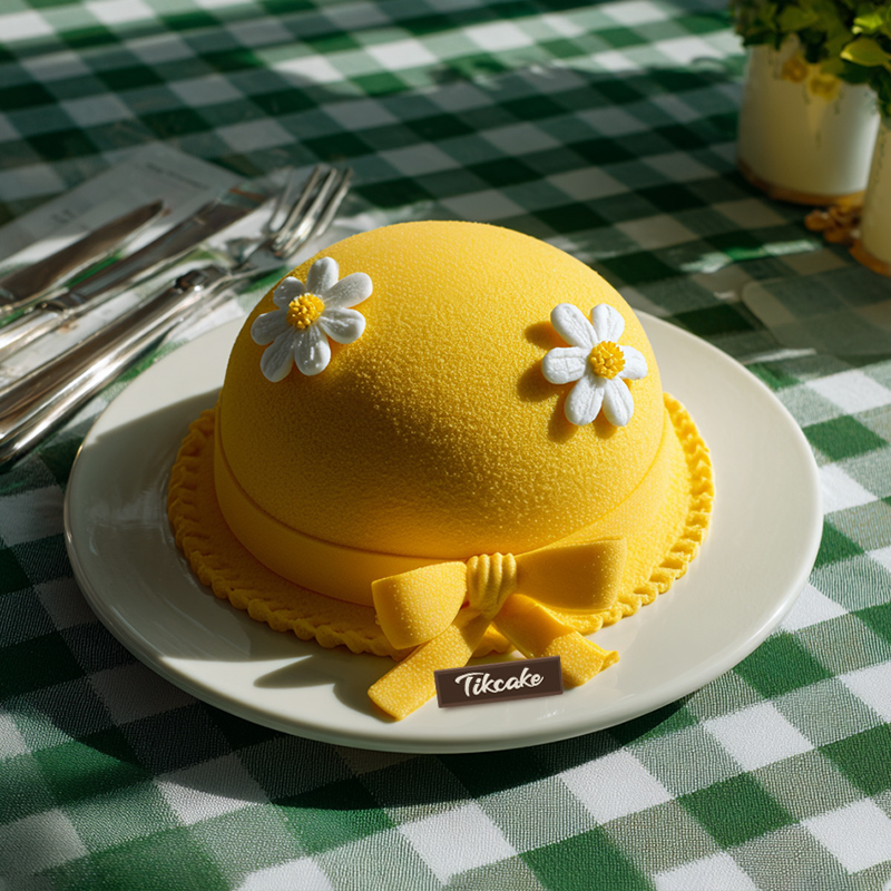 原创“小黄帽”主题翻糖鲜奶蛋糕