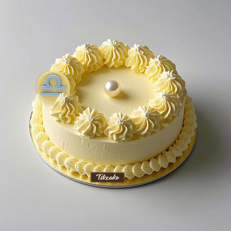 原创天秤座主题鲜奶蛋糕四（9.23-10.23）