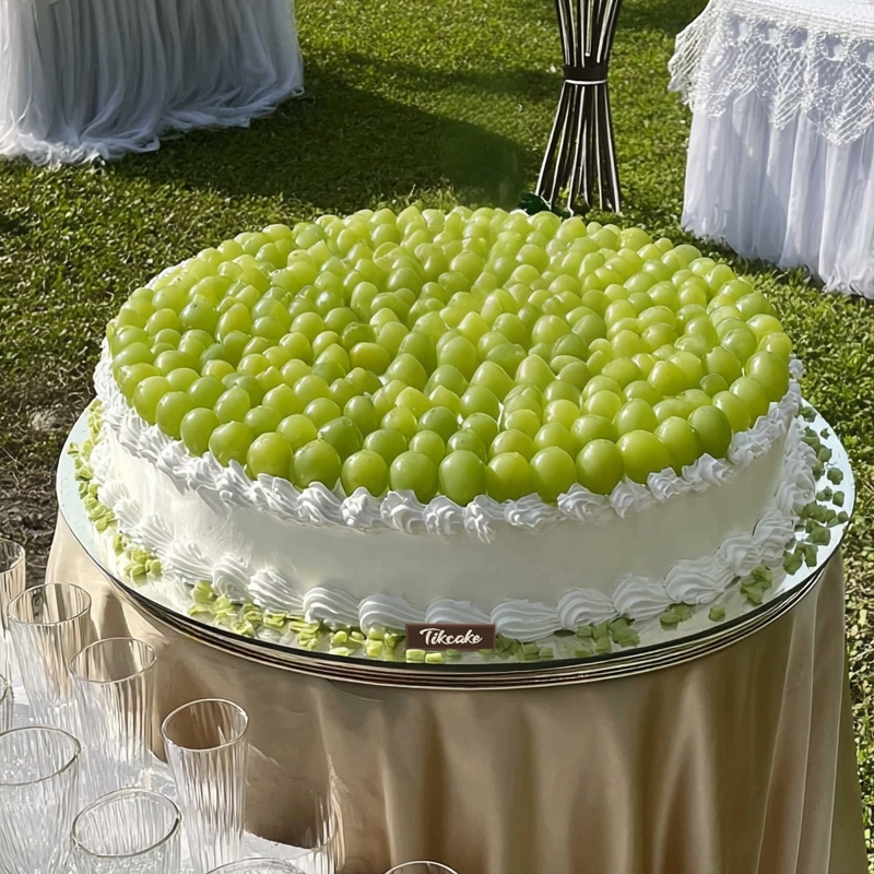 原创圆形水果鲜奶蛋糕（十三）