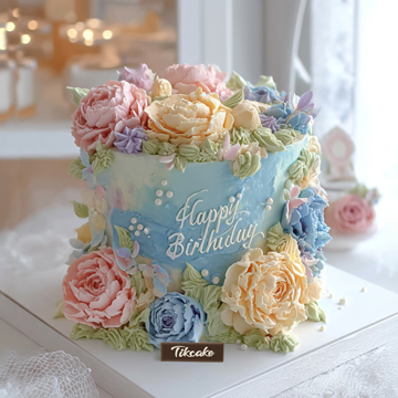 原创优雅时尚鲜奶蛋糕